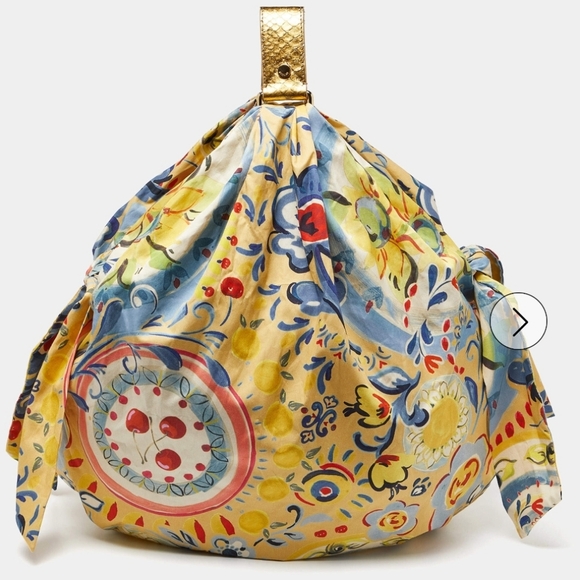 Moschino Handbags - Moschino Multicolor Floral Hobo Bag